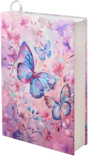 Vista 35 de DISNIMO Beach Sunrise - Funda elástica para libros de texto de tapa dura, lavable, reutilizable, protector de libros para adultos, mujeres, hombres