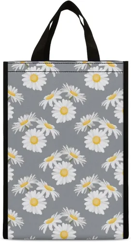 Vista 8 de Little Daisy - Bolsas de almuerzo para mujeres y hombres, lonchera aislada, bolsa reutilizable para oficina en casa