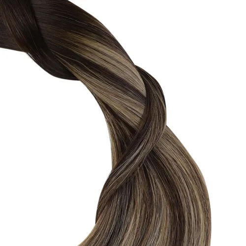 Vista 166 de YoungSee Extensiones de Cabello Humano con Cinta Balayage Extensiones de Cabello con Cinta Marrón Oscuro Extensiones de Cabello con Cinta Ombre