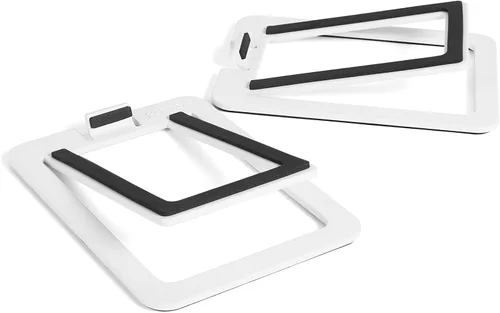 Vista 9 de Kanto S2 - Soportes de altavoz de escritorio inclinados para altavoces pequeños y monitores de estudio compactos de 2 a 3 pulgadas Soporta 6