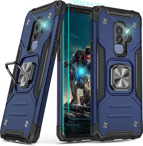 Vista 22 de YmhxcY Funda para Galaxy Note 8, funda para Galaxy Note 8 con protector de pantalla curvado 3D, fundas de grado armadura con soporte giratorio