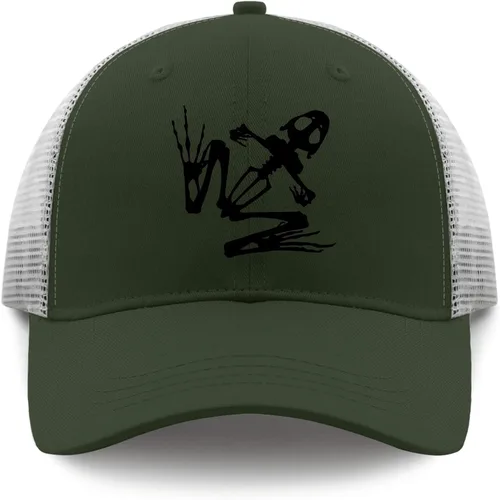 Vista 9 de devor Baseball Cap Bone Frog Baseball Cap for Women Funny Denim Cap Adjustable