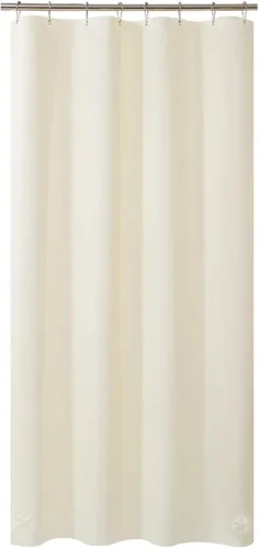 Vista 42 de AmazerBath Cortina de ducha larga de 36 x 84 pulgadas, cortina de ducha transparente de PEVA grueso resistente, cortina estrecha con 2 piedras
