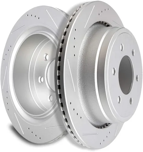 Vista 17 de SCITOO Rotores de freno traseros, 2 kits de frenos para Acura Integra 1990-2001, Honda Civic 1992-1995 1999-2000, para Civic del Sol 1993-1997, CRX