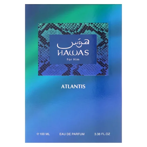Vista 5 de RASASI Hawas Atlantis Eau de Parfum para hombre, 100 ml (3.4 oz) Spray de fragancia fresca y moderna