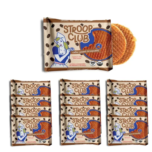 Vista 17 de Stroop Club Stroopwafel de Caramelo Orgánico Infusionado con Chai Indulgencia Vegana, a Base de Plantas y Aprobada por los Holandeses - 24