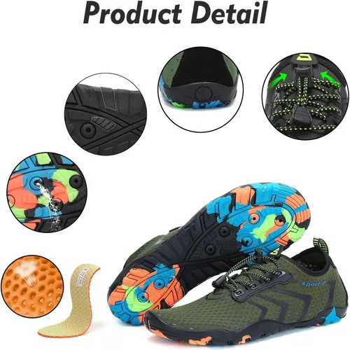 Vista 6 de SAGUARO Zapatos deportivos acuáticos unisex de secado rápido para playa, piscina, mar