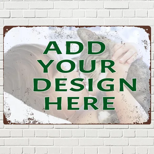 Vista 17 de Letreros de metal personalizados, letreros de estaño personalizados con logotipo de texto, imagen, impermeable, letreros de aluminio personalizados