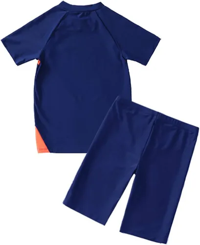 Vista 2 de Boys Swimsuits UPF50+UV Swimwear Set Two Piece Rash Guard with Hat for Kids 4-14 Years