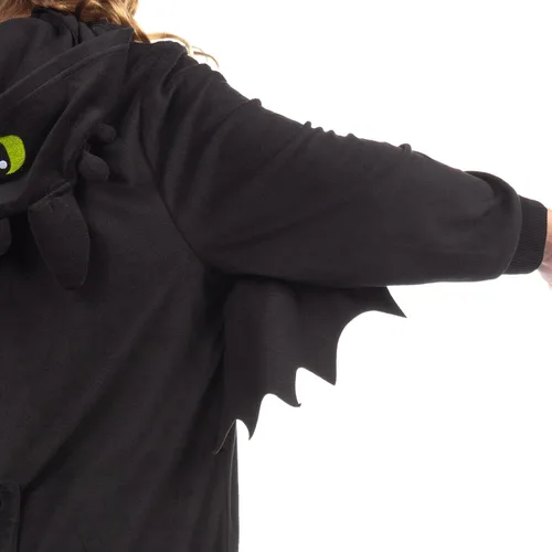 Vista 3 de INTIMO Cómo entrenar a tu traje de Dragon Union Pijama con capucha sin dientes para niños
