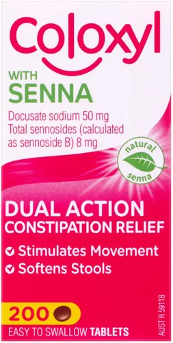Vista 2 de Coloxyl con Senna Tablets 200