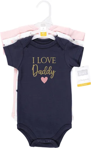Vista 423 de Hudson Baby baby-girls Cotton Bodysuits 3-pack