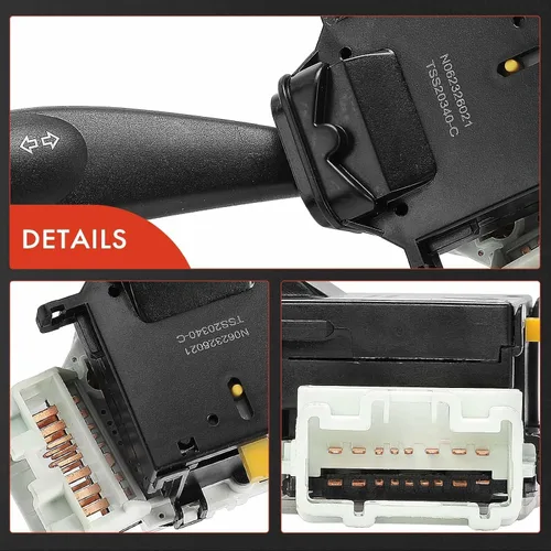 Vista 7 de Interruptor de señal de giro A-Premium, interruptor multifunción de atenuación de faros compatible con Subaru Forester 2009-2013, Impreza 2008-2014