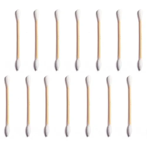 Vista 6 de Clean Skin Club Clean Swabs 500CT Punta puntiaguda Biodegradable + algodón orgánico y bambú Maquillaje y retoques de esmalte de uñas Sin