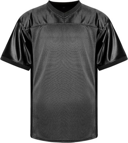 Vista 2 de Phoneutrix Camiseta de fútbol en blanco, camiseta deportiva Hip Hop Jersey para fiesta