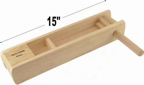 Vista 2 de Matracas Mexicanas de madera grande - Trinquete de 15" de largo