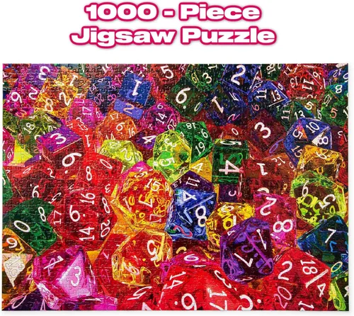 Vista 2 de Toynk Dice, Dice, Baby! Rompecabezas de 1000 piezas para adultos y niños, juego de mesa interactivo para el cerebro, juguetes educativos