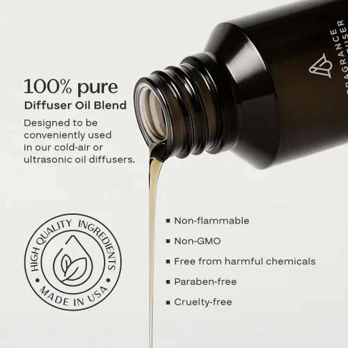 Vista 4 de AromaPlan Aroma de Hotel Fragancias Frescas y Limpias, 50 ml (1.7 Fl Oz) - Aceite Esencial de Aroma y Fragancia de Hotel de Lujo - Aceite Esencial