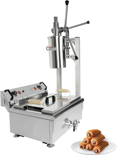 Vista 9 de ALDKitchen Churro Maker Gun Máquina para hacer donas españolas (pistola de llenado de churro)