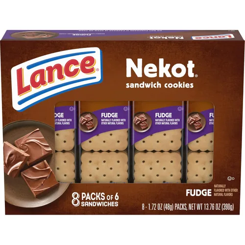 Vista 10 de Lance Nekot Lemon Creme, 8 paquetes envueltos individualmente, 6 sándwiches cada uno (paquete de 14)