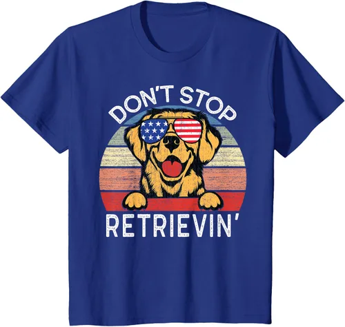 Vista 17 de Don't Stop Retrievin' Golden Retriever Dog Camiseta, Negro