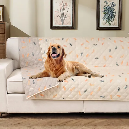 Vista 13 de Funda reversible para cama de perro con forro impermeable, funda deslizable resistente al agua, protector de muebles y manta para mascotas, funda