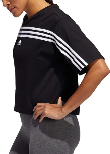 Vista 3 de adidas Women's Must Haves Ringer 3-Stripes T-Shirt