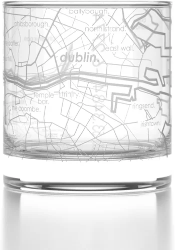 Vista 7 de Well Told Vaso de whisky grabado con el mapa de la ciudad de Barcelona, España - Vaso de whisky grabado con mapa de la ciudad para amantes