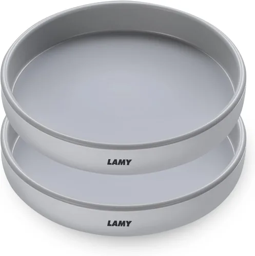 Vista 7 de LAMY Lazy Susan Organizador, paquete de 2 platos giratorios Lazy Susan de 10 pulgadas para gabinete, refrigerador, mesa de comedor y mesa
