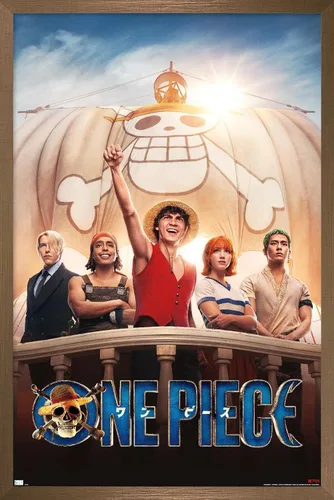Vista 15 de Trends International Netflix One Piece - Póster de pared de una hoja, 14.72 x 22.37 pulgadas, versión enmarcada dorada Versión con marco dorado