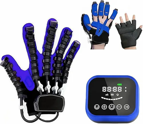 Vista 10 de Guantes de robot de rehabilitación, guantes de robot de rehabilitación para ambas manos, con carga USB y ajuste de fuerza