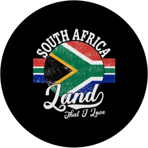 Vista 3 de South Africa Land That I Love With South African Flag Pride PopSockets Swappable PopGrip