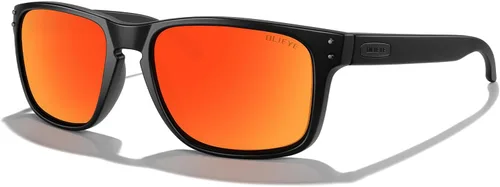 Vista 7 de Gafas de sol polarizadas deportivas para hombre, gafas de sol de marco flexible para pesca deportiva masculina Marco negro/lente negra/metal plateado
