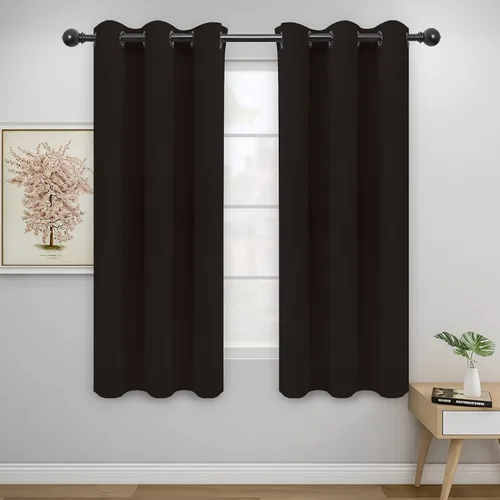Vista 108 de Easy-Going - Cortinas opacas para dormitorio, aislamiento térmico sólido con ojales, cortinas de ventana para reducción de ruido, cortinas