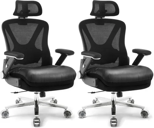 Vista 10 de Silla de oficina ergonómica de 750 libras, sillas de oficina grandes y altas mejoradas para personas pesadas, silla de escritorio de malla