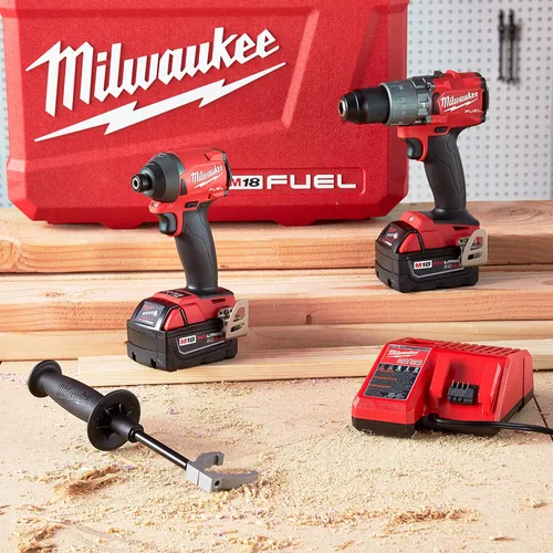 Vista 2 de Milwaukee Herramientas eléctricas 2997-22 Kit de taladro de martillo/destornillador de impacto