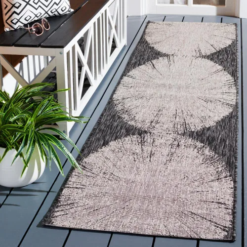 Vista 34 de Safavieh Courtyard Collection CY8893 - Alfombra decorativa para interiores y exteriores, no desprende pelusa, fácil de limpiar, 2 x 3 pies 7 beige