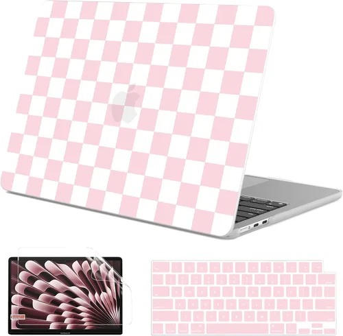 Vista 9 de G JGOO Compatible con MacBook Air de 15 pulgadas 2026 2025 2024 2023 M5 A3448 M4 A3241 M3 A3114 M2 A2941, carcasa rígida de plástico para MacBook
