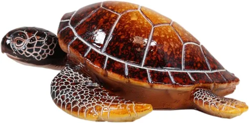 Vista 7 de Ebros Gift Océano náutico Coloridos tonos de concha roja gigante tortuga marina nadando Bobblehead Figurita 6 pulgadas de largo, tortugas reptiles