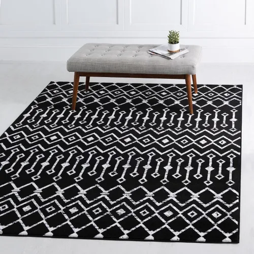 Vista 52 de Unique Loom Enrejado Marroquí Colección Trellis Geométrica Transicional Beige/Marfil Alfombra Área (10 pies 8 pulgadas x 16 pies 5 pulgadas)