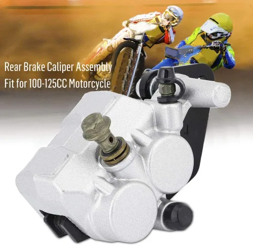 Vista 2 de Pinza de freno de motocicleta,Yctze Brems Sattel Hinten Motorrad Bremssattel,Ensamblaje de pinza de freno trasero para motocicleta 100 motor trasero