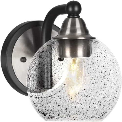 Vista 79 de Toltec Lighting Paramount - Aplique de pared de 1 luz, lámpara de pared para interiores, regulable, compatible con LED de base media, acabado