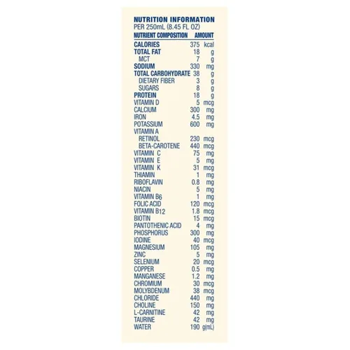 Vista 2 de Compleat Péptido pediátrico de 1.5 tubos de fórmula de alimentación, sin sabor, 8.45 onzas líquidas (paquete de 24) Sabor vegetal/fruta 8,45 oz