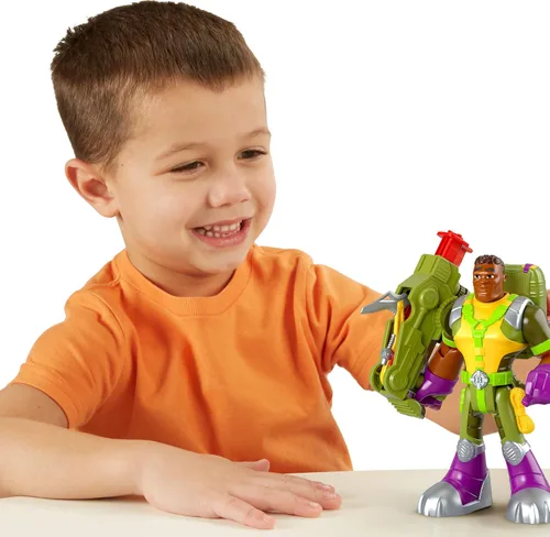 Vista 2 de Fisher-Price Rescue Heroes Rocky Canyon, figura de 6 pulgadas con accesorios