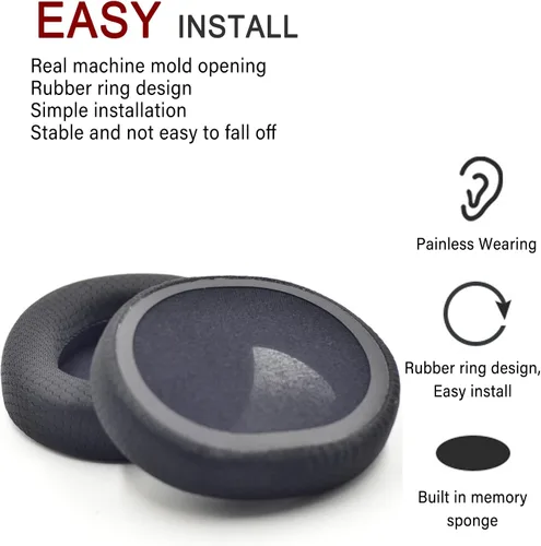 Vista 6 de Arctis 3/5/7/9 - Almohadillas de repuesto para auriculares inalámbricos SteelSeries Arctis 3/5/7/9/1/Pro, almohadillas de espuma viscoelástica