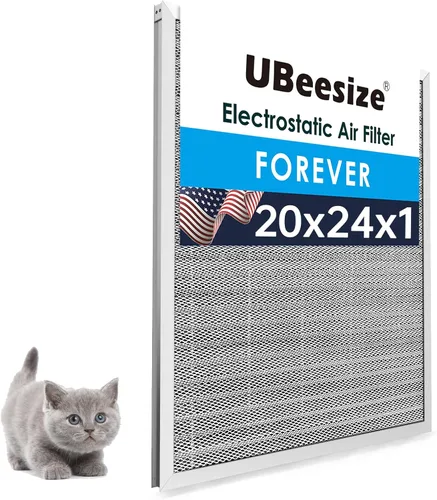 Vista 16 de UBeesize - Filtro de aire reutilizable de 20 x 20 x 1 pulgadas, lavable, MERV 8, permanente, electrostático, para aire acondicionado y HVAC