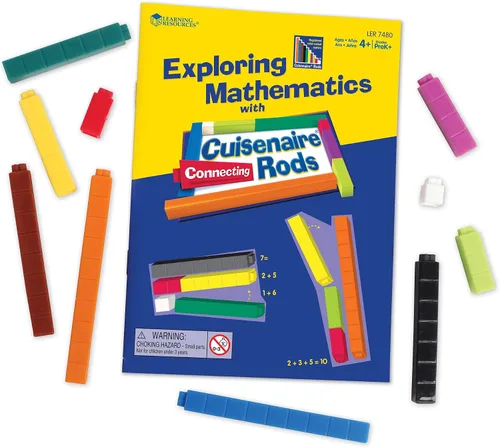 Vista 4 de Learning Resources Paquete múltiple de varillas Connecting Cuisenaire