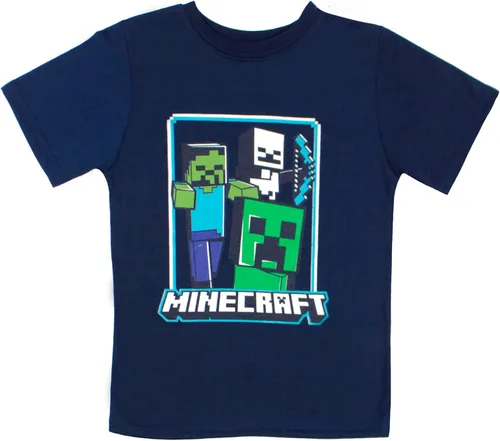 Vista 5 de Minecraft Creeper - Juego de 4 camisetas para niños, 4