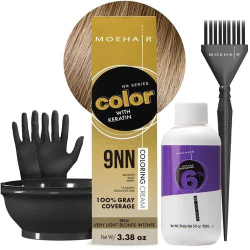 Vista 10 de MOEHAIR Kit de coloración para el cabello Color permanente para el 5NN (marrón claro intenso)