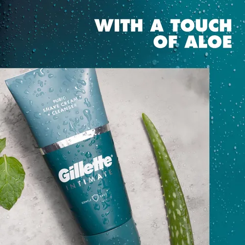 Vista 12 de Gillette Intimate 2 en 1 Crema de Afeitado Púbico + Limpiador, Fórmula Suave, Formulada para el Vello Púbico y la Piel, con Aloe, Libre de Parabenos